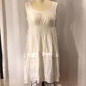 Vintage White Cotton Dress